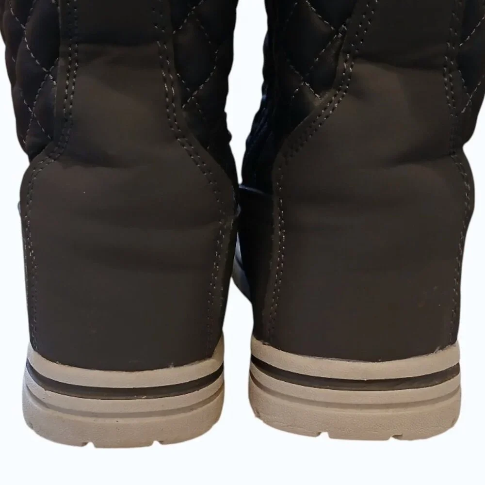 POLAR Lace-Up Faux Fur Mid-Calf Winter Boots